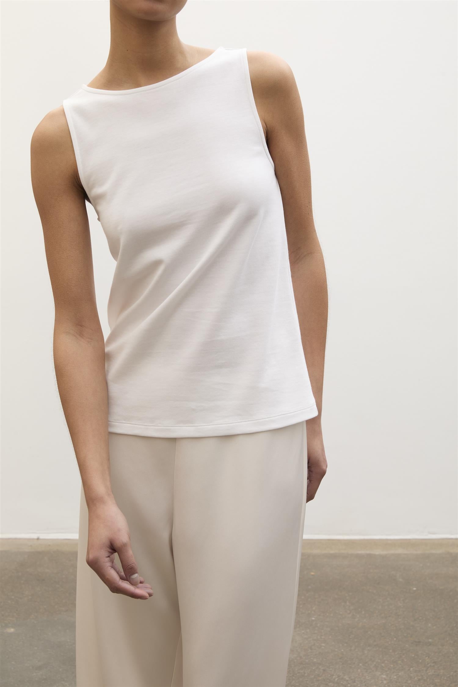 Beatris Top White T-skjorter